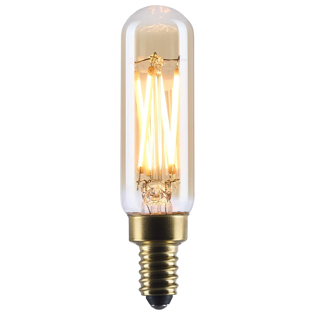 Satco 5.5w T6 LED 2000K CCT Candelabra Base Clear Glass 120v Bulb