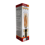 Satco 5.5w T6 LED 2000K CCT Candelabra Base Clear Glass 120v Bulb - BulbAmerica