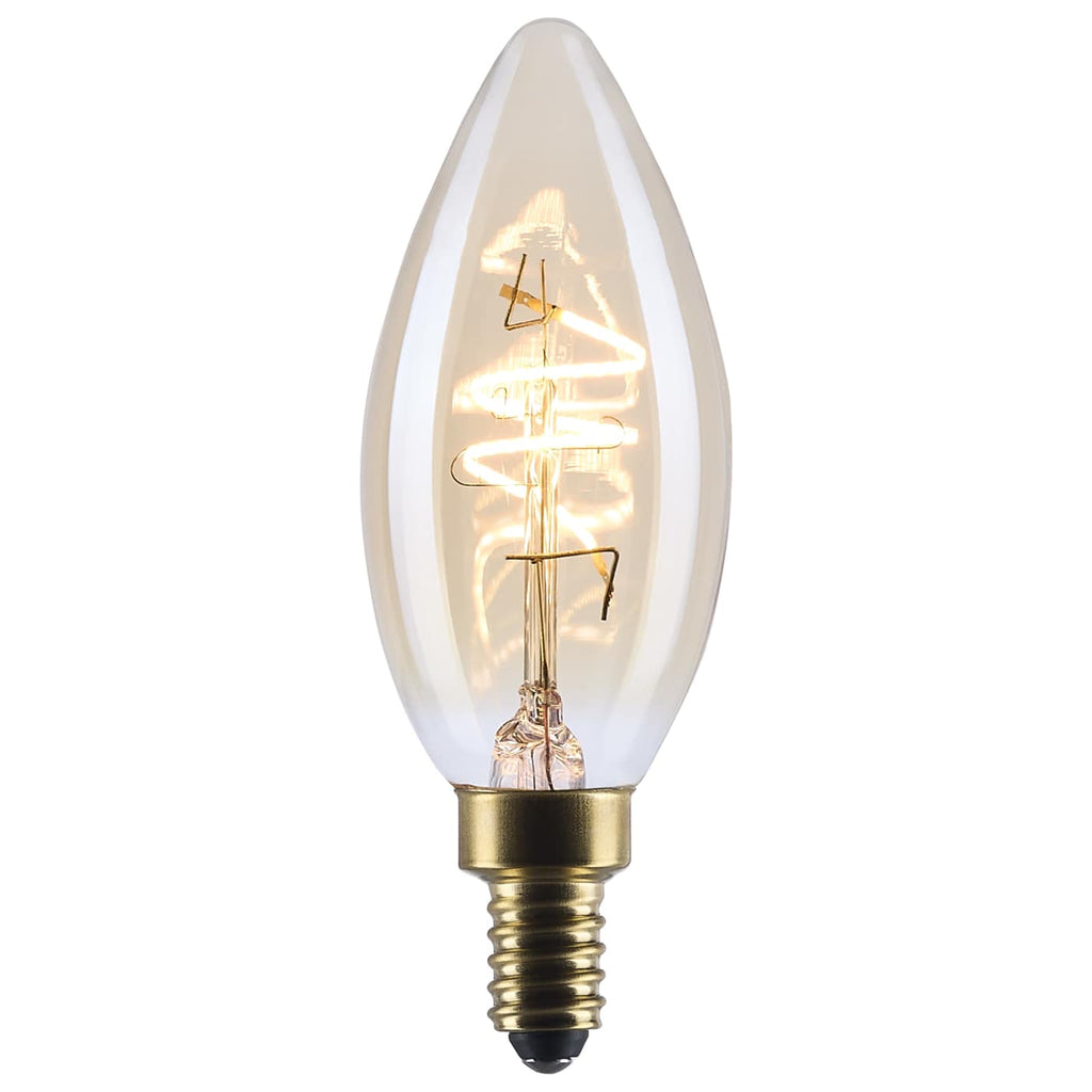 Satco 3.5w C11 LED 2000K CCT Candelabra Base Clear Glass 120v Bulb