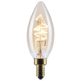 Satco 3.5w C11 LED 2000K CCT Candelabra Base Clear Glass 120v Bulb