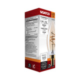 Satco 3.5w C11 LED 2000K CCT Candelabra Base Clear Glass 120v Bulb_1