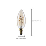 Satco 3.5w C11 LED 2000K CCT Candelabra Base Clear Glass 120v Bulb_2