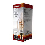 Satco 3.5w CA11 LED 2000K CCT Candelabra Base Clear Glass 120v Bulb_1