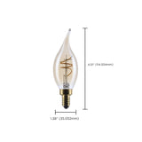 Satco 3.5w CA11 LED 2000K CCT Candelabra Base Clear Glass 120v Bulb_2