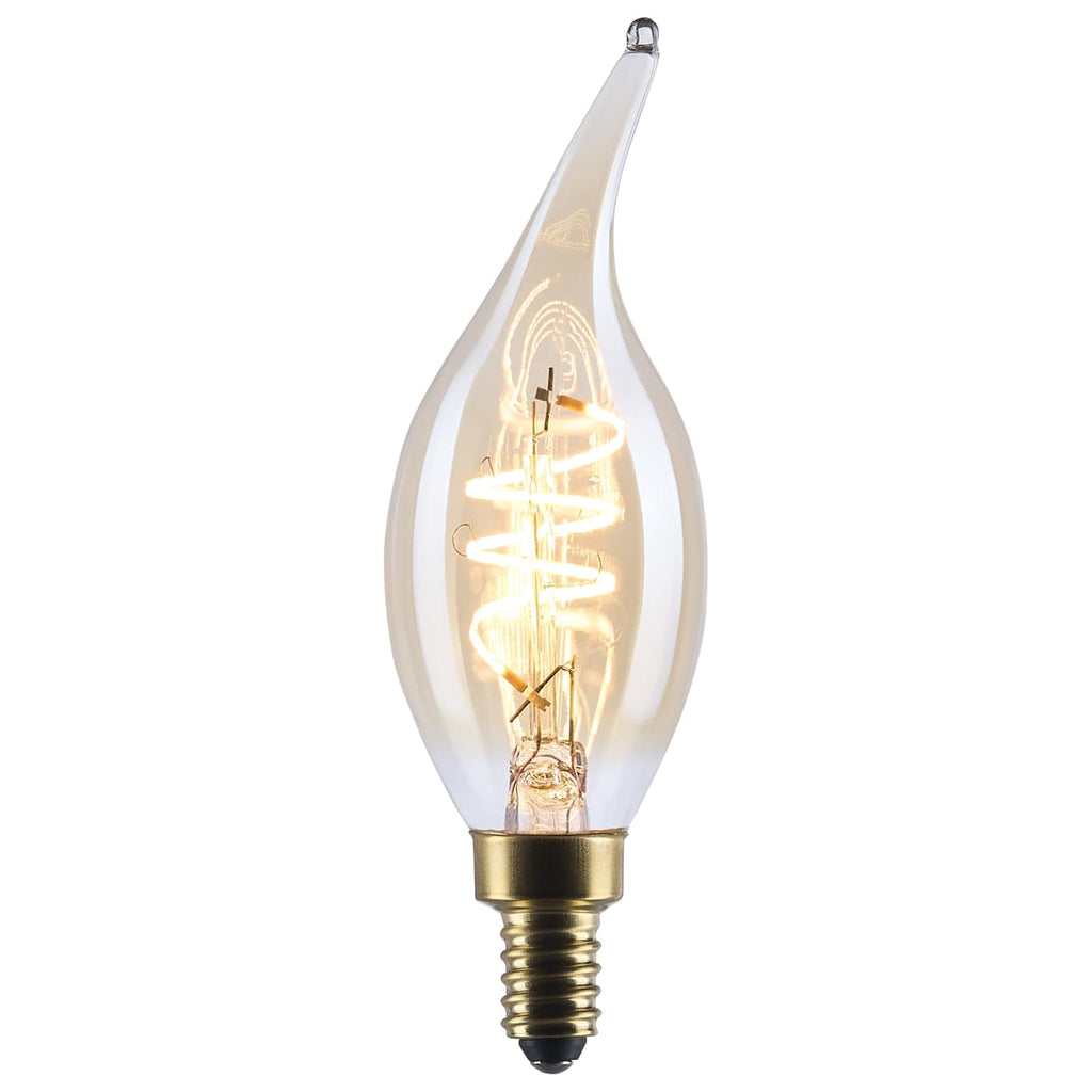 Satco 5.5w CA11 LED 2000K CCT Candelabra Base Clear Glass 120v Bulb