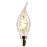 Satco 5.5w CA11 LED 2000K CCT Candelabra Base Clear Glass 120v Bulb