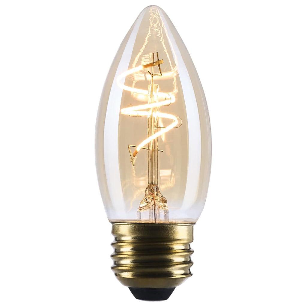 Satco 3.5w C11 LED 2000K CCT Selectable E26 Base Clear Glass 120v Bulb
