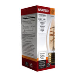 Satco 3.5w C11 LED 2000K CCT Selectable E26 Base Clear Glass 120v Bulb - BulbAmerica