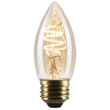 Satco 5.5w C11 LED 2000K CCT Selectable E26 Base Clear Glass 120v Bulb