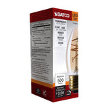 Satco 5.5w C11 LED 2000K CCT Selectable E26 Base Clear Glass 120v Bulb_1