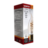 Satco 3.5w CA11 LED 2000K CCT Selectable E26 Base Clear Glass 120v Bulb - BulbAmerica