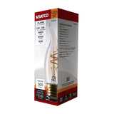 Satco 3.5w CA11 LED 2000K CCT Selectable E26 Base Clear Glass 120v Bulb_1