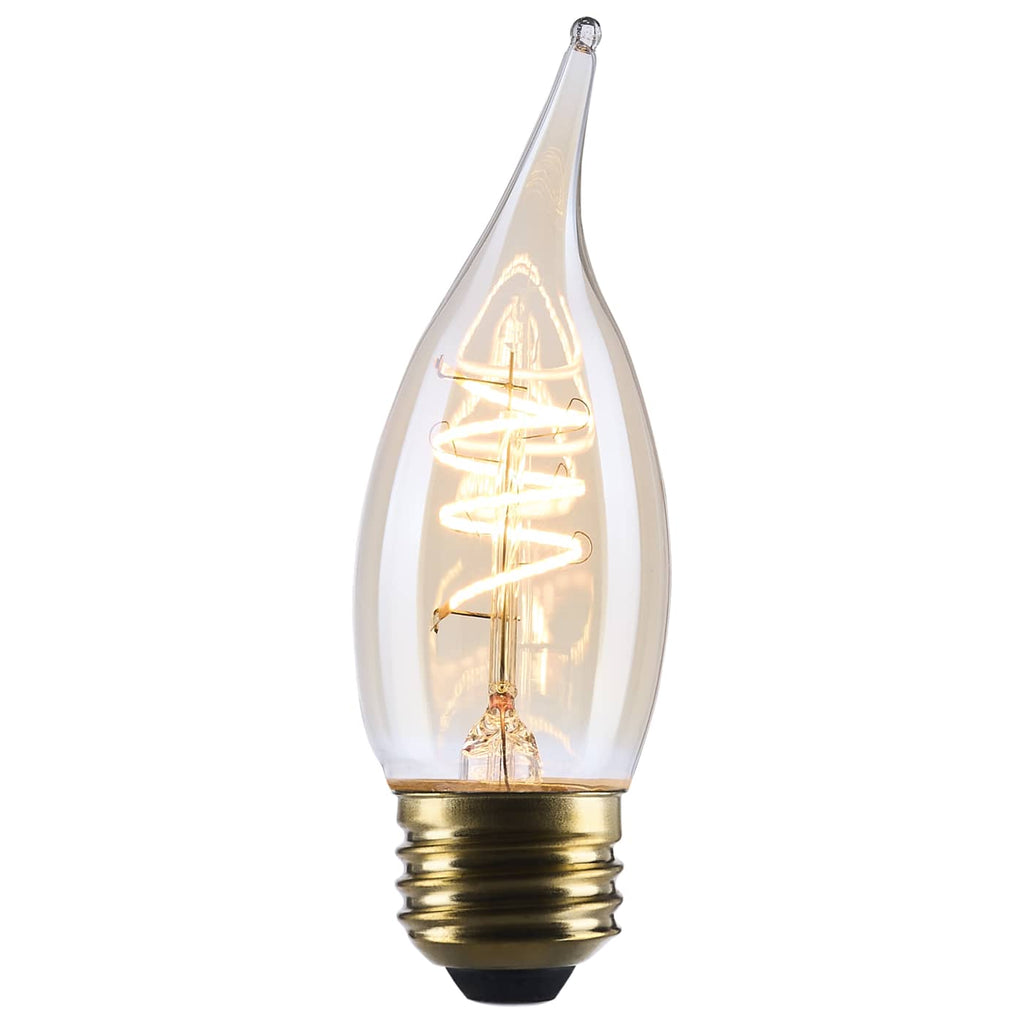 Satco 5.5w CA11 LED 2000K CCT Selectable E26 Base Clear Glass 120v Bulb