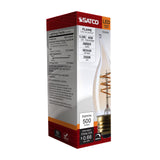 Satco 5.5w CA11 LED 2000K CCT Selectable E26 Base Clear Glass 120v Bulb - BulbAmerica