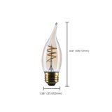 Satco 5.5w CA11 LED 2000K CCT Selectable E26 Base Clear Glass 120v Bulb_2