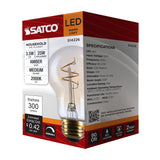 Satco 3.5w A19 LED 2000K CCT Selectable E26 Base Clear Glass 120v Bulb_1