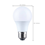 12Pk - Satco 8.5w LED A19 3000K CCT Selectable E26 Base 120v Bulb_2