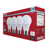 4Pk - Satco 8.5w LED A19 4000K CCT Selectable E26 Base 120v Bulb_1
