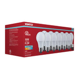 12Pk - Satco 8.5w LED A19 4000K CCT Selectable E26 Base 120v Bulb_1