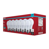 12Pk - Satco 8.5w LED A19 5000K CCT Selectable E26 Base 120v Bulb - BulbAmerica