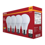 4Pk - Satco 12w LED A19 2700K CCT Selectable E26 Base 120v Bulb - BulbAmerica