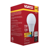 Satco 12w LED A19 3000K CCT Selectable E26 Base 120v Bulb_1