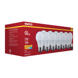 12Pk - Satco 12w LED A19 3000K CCT Selectable E26 Base 120v Bulb_1