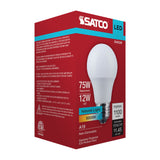 Satco 12w LED A19 5000K CCT Selectable E26 Base 120v Bulb_1