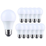 12Pk - Satco 12w LED A19 5000K CCT Selectable E26 Base 120v Bulb