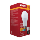 Satco 15w LED A19 2700K CCT Selectable E26 Base 120v Bulb_1