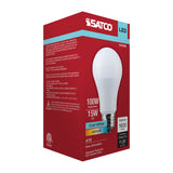 Satco 15w LED A19 4000K CCT Selectable E26 Base 120v Bulb_1