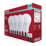 4Pk - Satco 15w LED A19 4000K CCT Selectable E26 Base 120v Bulb - BulbAmerica