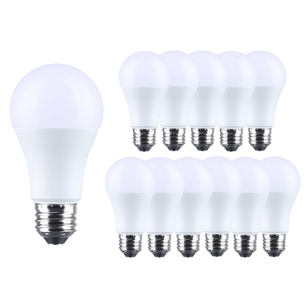 12Pk - Satco 15w LED A19 5000K CCT Selectable E26 Base 120v Bulb