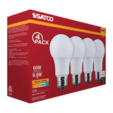 4Pk - Satco 9.8w LED A19 2700K CCT Selectable E26 Base 120v Bulb_1