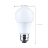 12Pk - Satco 9.8w LED A19 3000K CCT Selectable E26 Base 120v Bulb_2