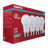 4Pk - Satco 9.8w LED A19 5000K CCT Selectable E26 Base 120v Bulb_1