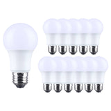 12Pk - Satco 9.8w LED A19 5000K CCT Selectable E26 Base 120v Bulb