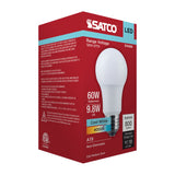 Satco 9.8w LED A19 4000K CCT Selectable E26 Base 120-277v Bulb_1