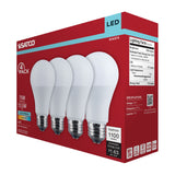 4Pk - Satco 13.5w LED A19 4000K CCT Selectable E26 Base 120v Bulb - BulbAmerica