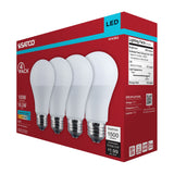 4Pk - Satco 16.5w LED A19 5000K CCT Selectable E26 Base 120v Bulb - BulbAmerica