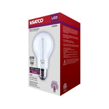 Satco 6w LED A19 Straight Filament Black Light Glass 120v Bulb_1