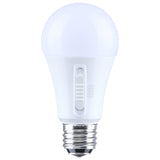 Satco LED A19 Three-Way Lamp CCT Selectable 180 Beam Angle E26 Base 120v Bulb