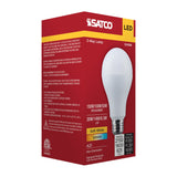Satco LED A21 Three-Way Lamp 3000K CCT Lumens Selectable E26 Base 120v Bulb_1