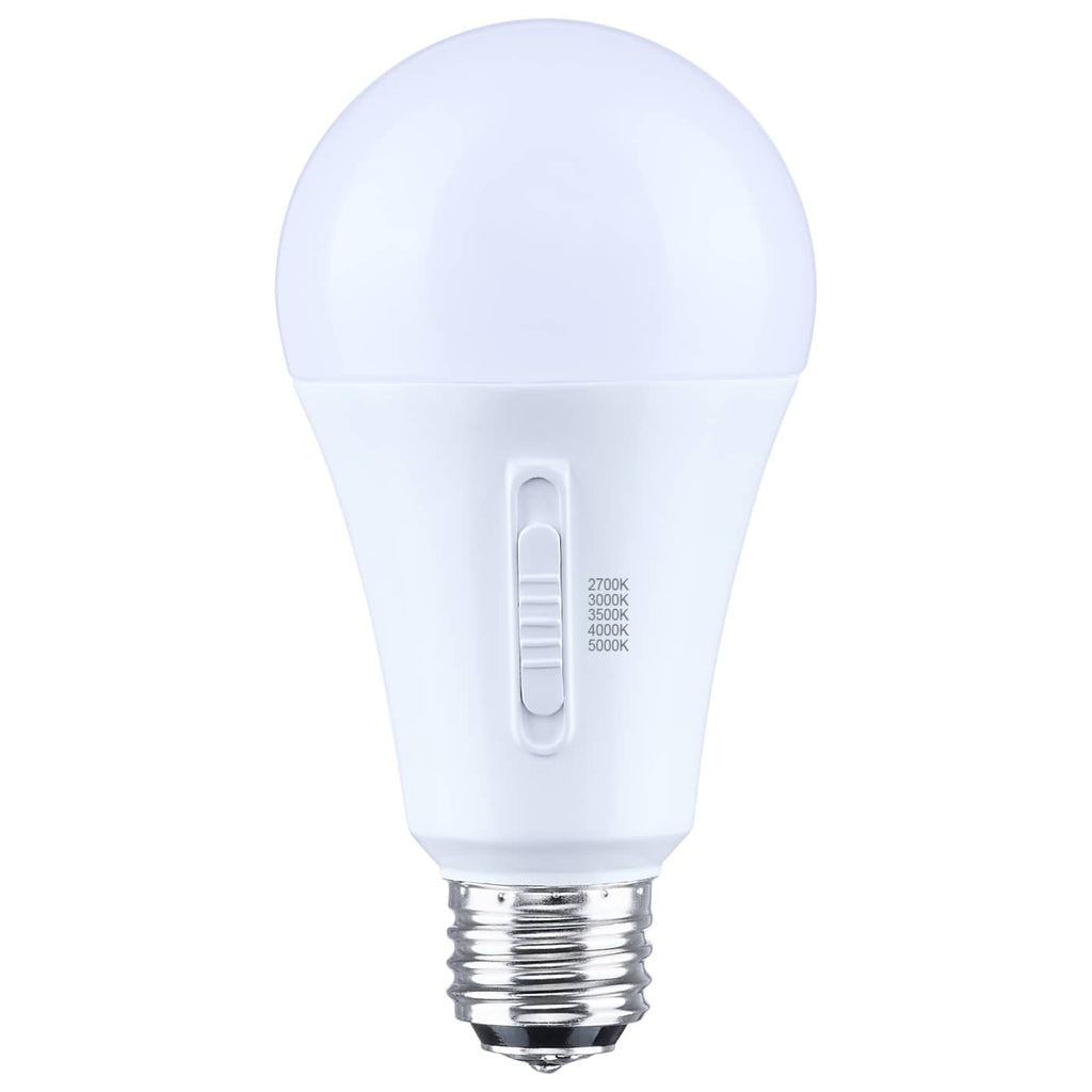 Satco LED A21 Three-Way Lamp CCT Selectable E26 Base 120v Bulb