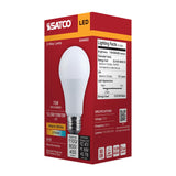 Satco LED A19 Three-Way Lamp 2700K 230 Beam Angle E26 Base 120v Bulb - BulbAmerica