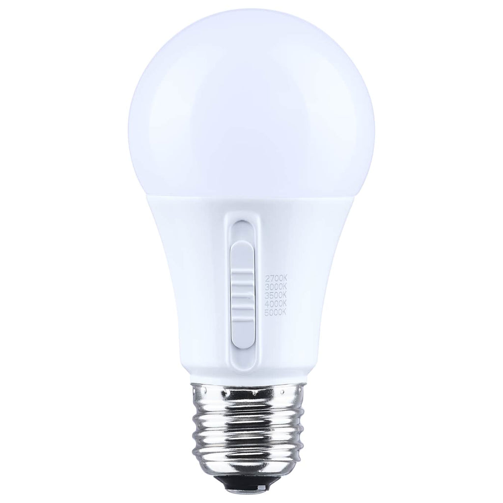 Satco 9w LED A19 CCT Selectable E26 Base 12-24v AC 12-34v DC Bulb