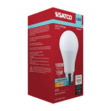Satco 15w LED A19 4000K CCT Selectable E26 Base 12-24v AC 12-34v DC Bulb_1