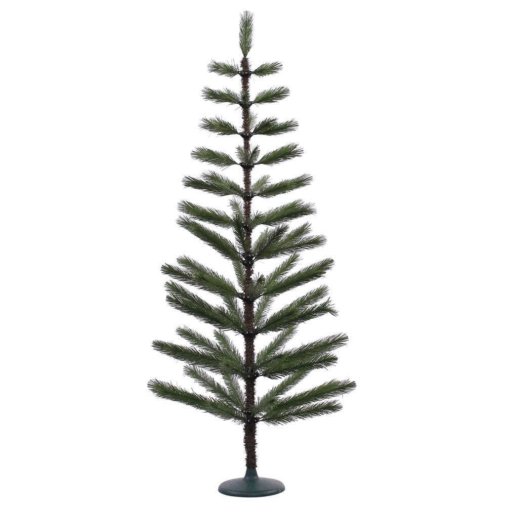 5Ft. Green Feather Display Tree 70 PVC Tips Plastic Green Stand  Branches