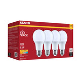 4Pk - Satco 9.5w A19 LED 3000K CCT 80 CRI Medium Base 120v Bulb_1