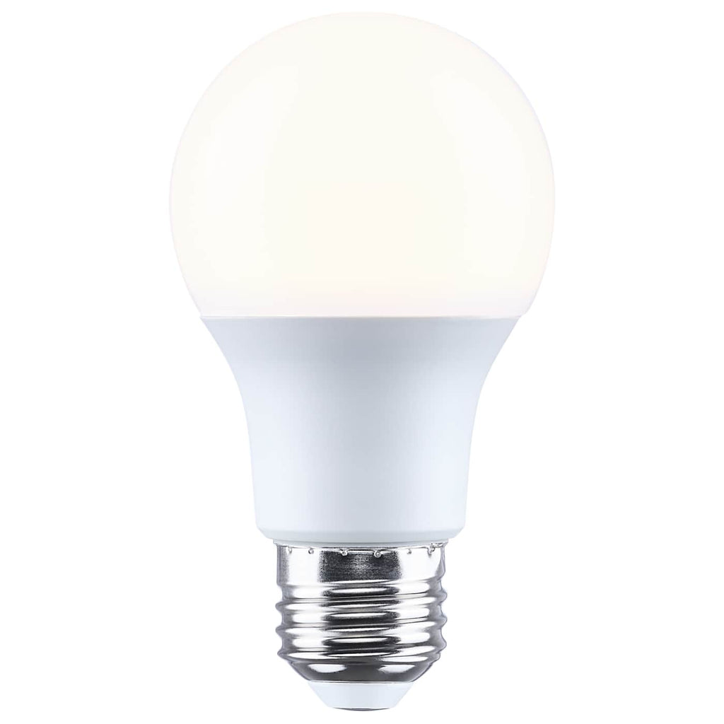 4Pk - Satco 9.5w A19 LED 5000K CCT 80 CRI Medium Base 120v Bulb